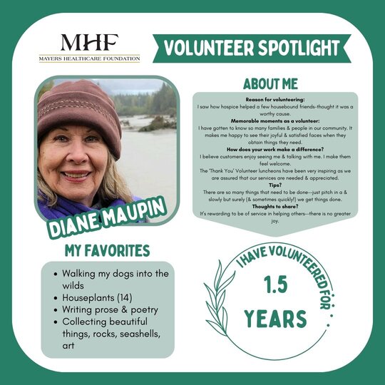 Volunteer Spotlight Diane Maupin